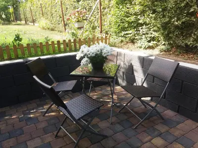 Ein Garten an der Unterkunft Ferienwohnung Reuter