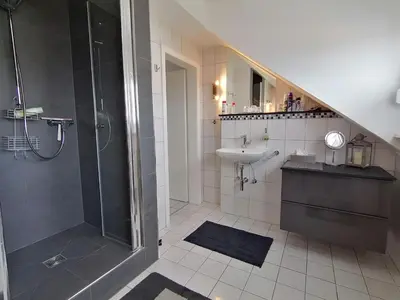 Ein Badezimmer in der Unterkunft Ferienwohnung Grete