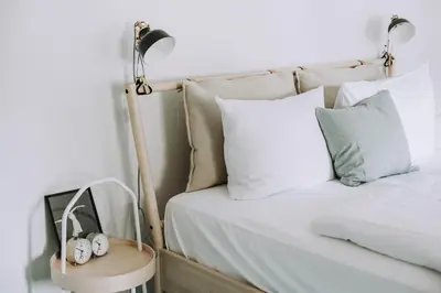 Ein Bett oder Betten in einem Zimmer der Unterkunft Die Backstube