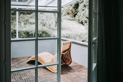 Ein Garten an der Unterkunft Die Backstube