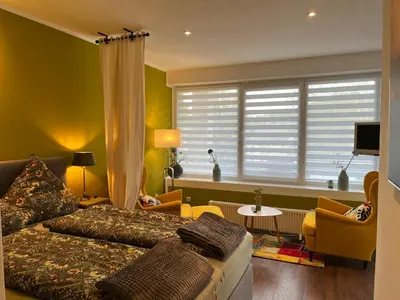 Ein Sitzbereich in der Unterkunft Ferienwohnung2 Daun
