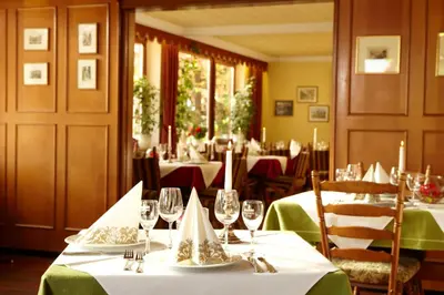 Ein Restaurant oder anderes Speiselokal in der Unterkunft Hotel Winzerverein