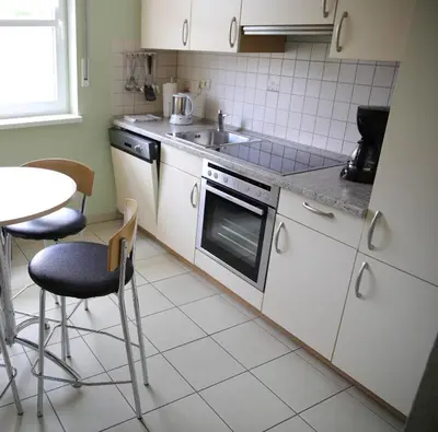 Küche/Küchenzeile in der Unterkunft Haus Agnes FeWo 2