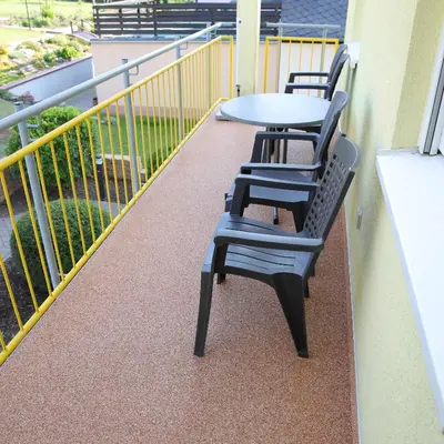 Ein Balkon oder eine Terrasse in der Unterkunft Haus Agnes FeWo 2