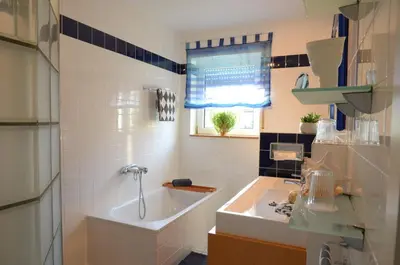 Ein Badezimmer in der Unterkunft Ferienhaus Luzia