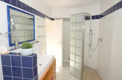 Ein Badezimmer in der Unterkunft Ferienhaus Luzia