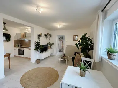 Küche/Küchenzeile in der Unterkunft Ferienwohnung im Hunsrück Neubau