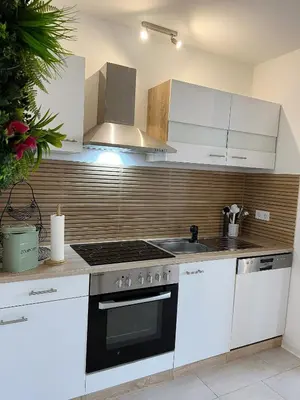 Küche/Küchenzeile in der Unterkunft Ferienwohnung im Hunsrück Neubau