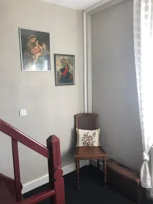 Ein Sitzbereich in der Unterkunft Haus Schneider Kätchen