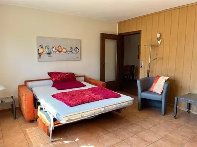 Ein Bett oder Betten in einem Zimmer der Unterkunft Ferienwohnung Pint