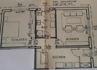 Grundriss der Unterkunft Ferienwohnung Pint