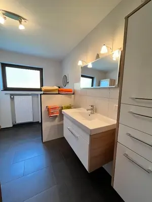 Ein Bett oder Betten in einem Zimmer der Unterkunft Ferienwohnung Pint