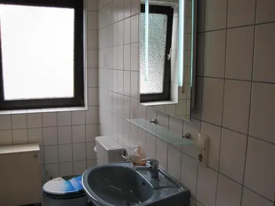 Ein Badezimmer in der Unterkunft Ferienwohnung Am Frankenbach