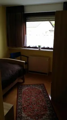 Ein Sitzbereich in der Unterkunft Ferienwohnung Am Frankenbach