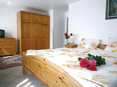 Ein Bett oder Betten in einem Zimmer der Unterkunft Hotel Vater Rhein