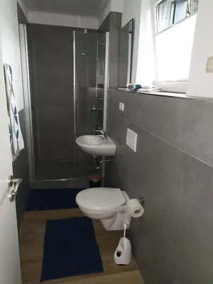Ein Badezimmer in der Unterkunft Ferienwohnung Hermann