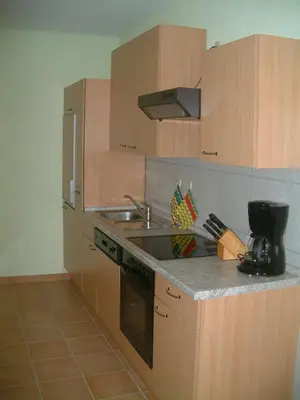 Küche/Küchenzeile in der Unterkunft Ferienwohnung Hermann