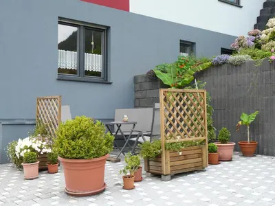 Ein Garten an der Unterkunft Ferienwohnung Hermann