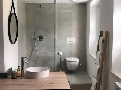 Ein Badezimmer in der Unterkunft Weinhaus Fries