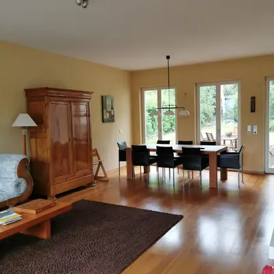 Ein Sitzbereich in der Unterkunft Bella Villa