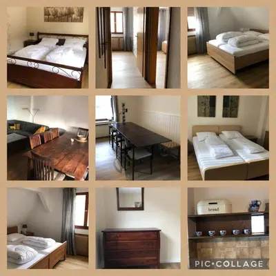 Ein Bett oder Betten in einem Zimmer der Unterkunft vakantiehuismoezel