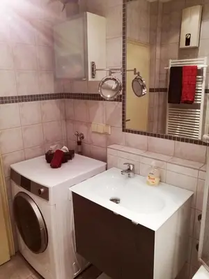 Küche/Küchenzeile in der Unterkunft Ferienwohnung Confluentia in der Koblenzer Altstadt
