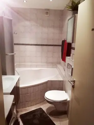 Ein Badezimmer in der Unterkunft Ferienwohnung Confluentia in der Koblenzer Altstadt