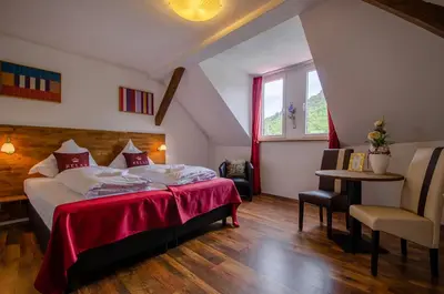 Ein Bett oder Betten in einem Zimmer der Unterkunft MoselUnion - 