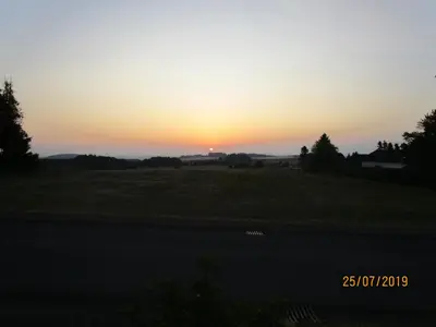 Blick auf den Sonnenuntergang/Sonnenaufgang von des Ferienhauses aus oder aus der Nähe