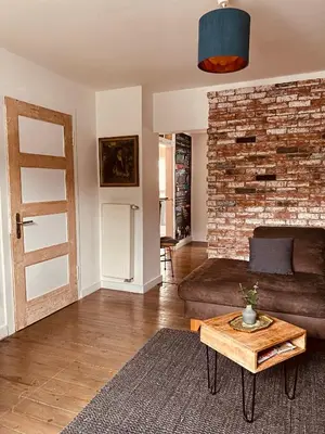 Ein Sitzbereich in der Unterkunft [E] ifeel home_ Adenau