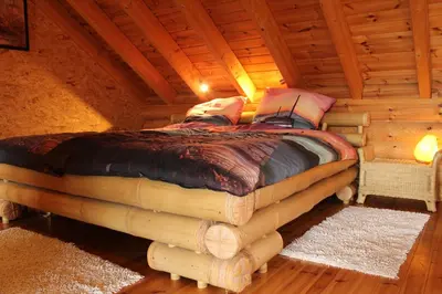 Ein Bett oder Betten in einem Zimmer der Unterkunft roothaus