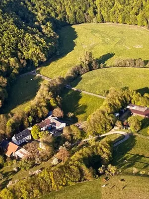 Naturlandschaft in der Nähe des Ferienhauses