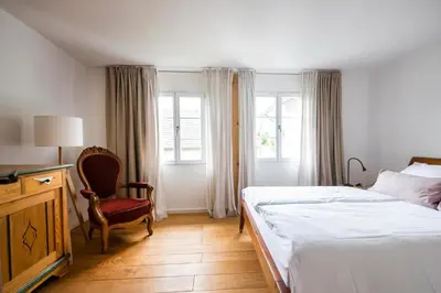 Ein Bett oder Betten in einem Zimmer der Unterkunft Landleben auf Zeit