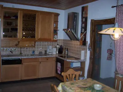 Küche/Küchenzeile in der Unterkunft Ferienhaus Haus am Wald Nähe Loreley