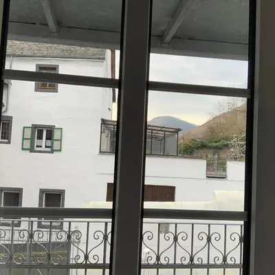 Ein Balkon oder eine Terrasse in der Unterkunft Paulusstrasse 1