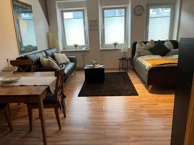 Ein Sitzbereich in der Unterkunft Wohnen auf Zeit In Bendorf