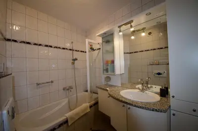 Ein Badezimmer in der Unterkunft Ferienwohnung EifelMittendrin