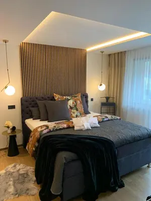 Ein Bett oder Betten in einem Zimmer der Unterkunft Moselapart
