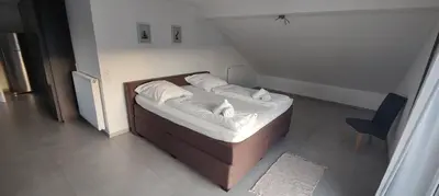 Ein Bett oder Betten in einem Zimmer der Unterkunft Appartement zum Rittersturz