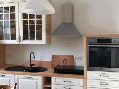 Küche/Küchenzeile in der Unterkunft Ferienwohnung Ostwind