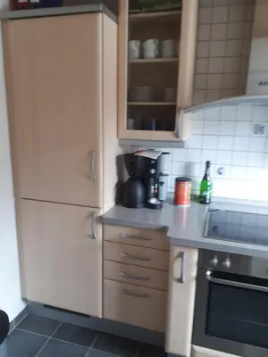 Küche/Küchenzeile in der Unterkunft Ferienwohnung Steffi