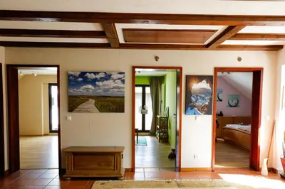Ein Bett oder Betten in einem Zimmer der Unterkunft Silence Ferienwohnungen mit - 2 Apartments