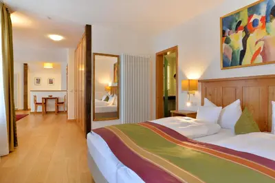 Ein Bett oder Betten in einem Zimmer der Unterkunft Hotel Haus Lipmann