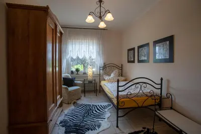 Ein Bett oder Betten in einem Zimmer der Unterkunft Haus Kottenborn am Nürburgring