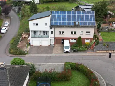 Das Gebäude in dem sich die Ferienwohnung befindet