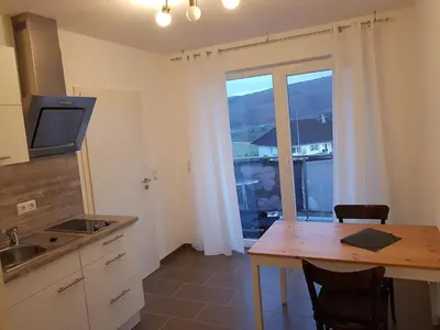 Küche/Küchenzeile in der Unterkunft FeWo Louise