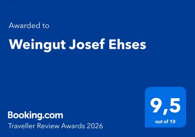 Ein Zertifikat, Auszeichnung, Logo oder anderes Dokument, das in der Unterkunft Weingut Josef Ehses ausgestellt ist