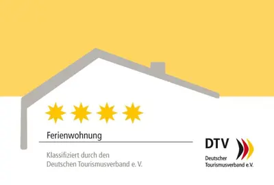 Ein Zertifikat, Auszeichnung, Logo oder anderes Dokument, das in der Unterkunft Feriendomizil Willi & Renate ausgestellt ist