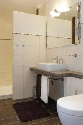 Ein Badezimmer in der Unterkunft Winneburger Hof