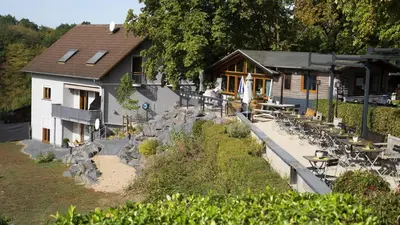 Das Gebäude in dem sich die Ferienwohnung befindet